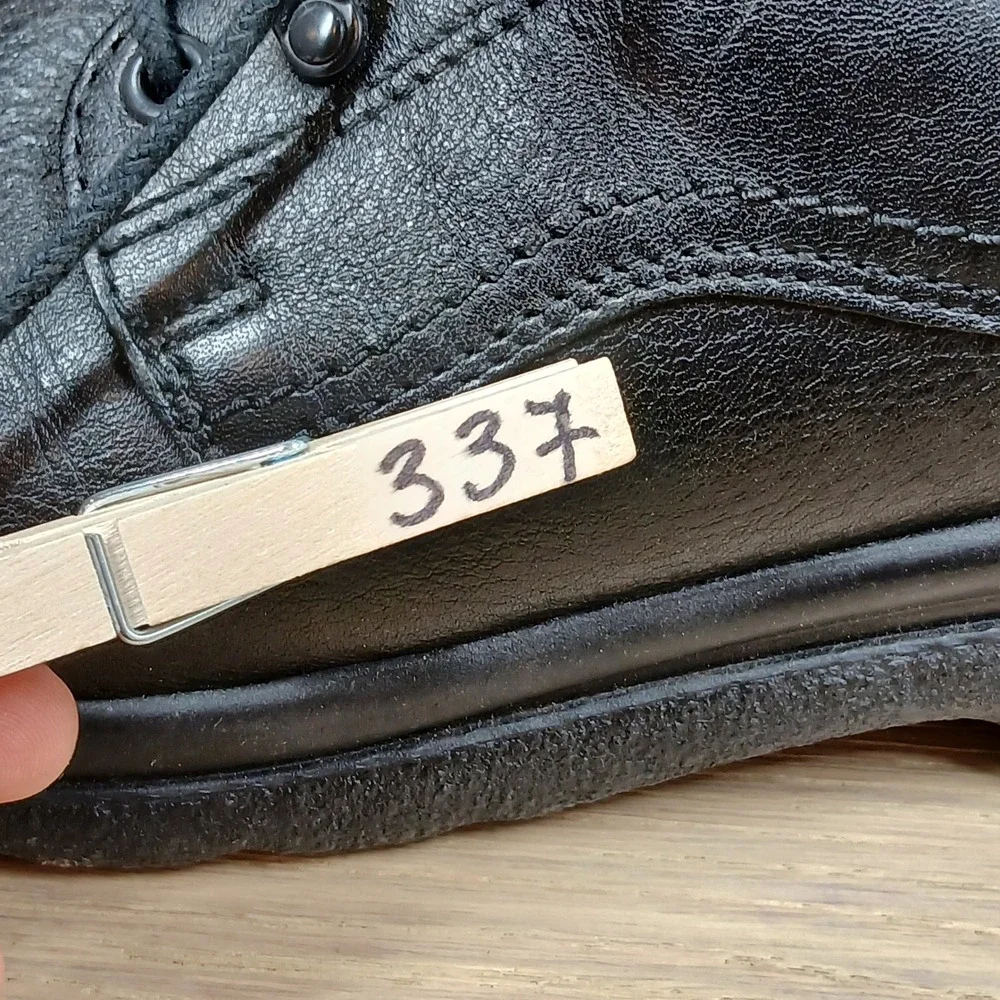 Red Wing Oxford Shoes Mens 10 B Black Leather Plain Toe Workwear Heritage Derby